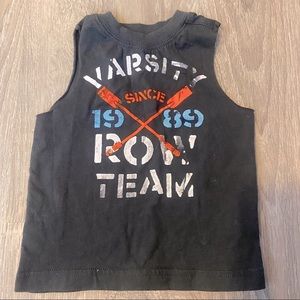 Free w/$15 purchase The Children’s place boy varsity row gray bro tank size 6-9M